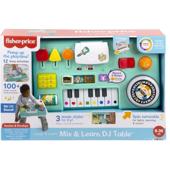 NWT Fisher Price Laugh & Learn Mix & Learn DJ Table - Picture 1 of 1